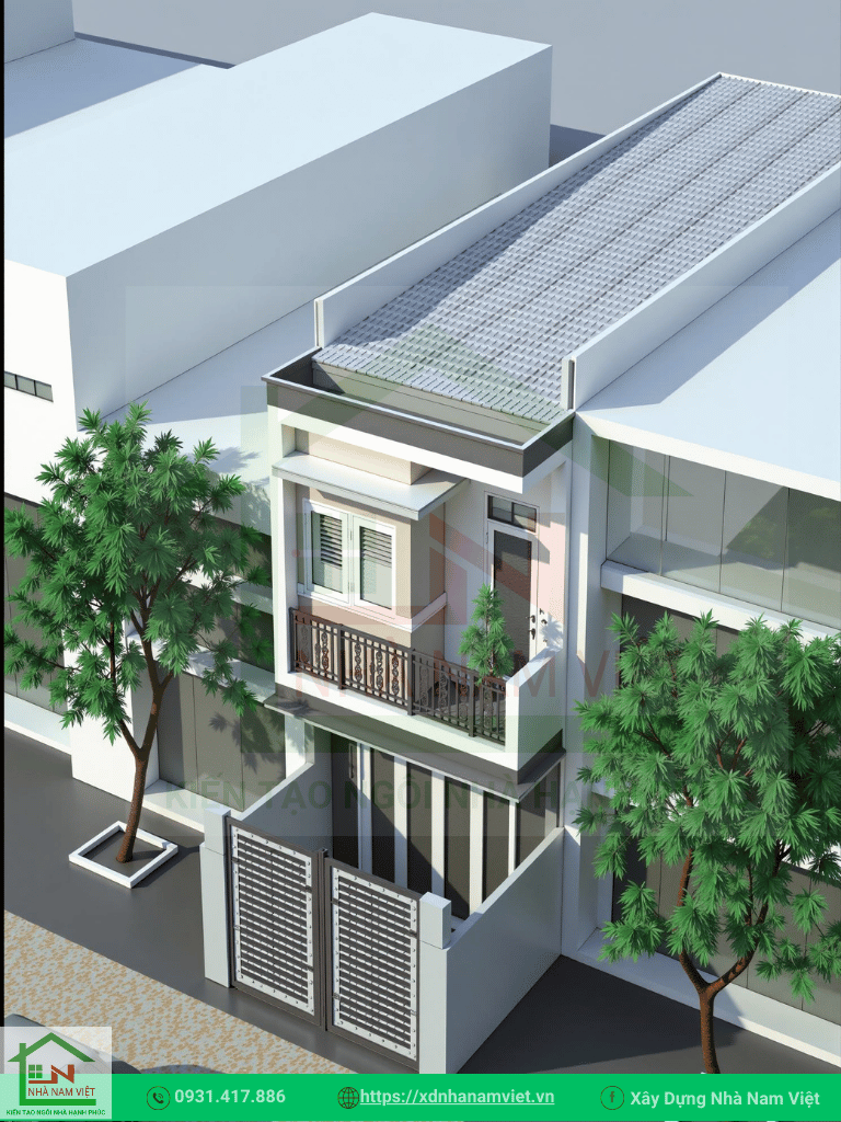 MẪU NHÀ ĐẸP 2 TẦNG - XÂY DỰNG NHÀ NAM VIỆT