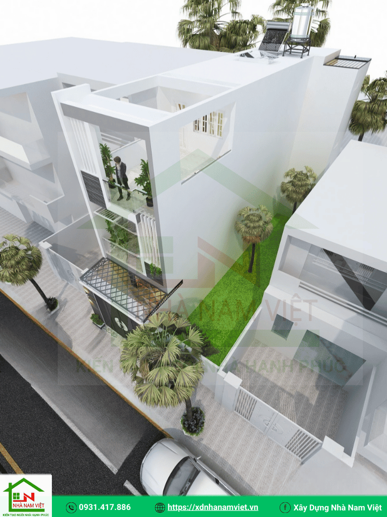 mẫu nhà đẹp 3 tầng - xây dựng nhà nam việt