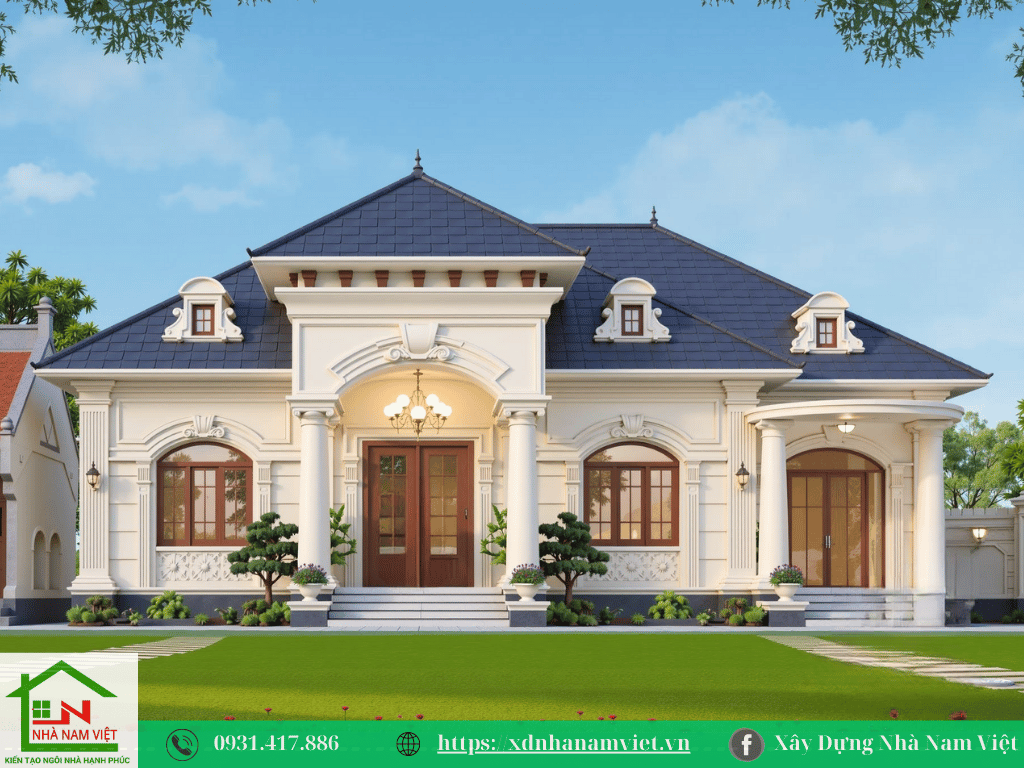 MẪU BIỆT THỰ 1 TẦNG - XÂY DỰNG NHÀ NAM VIỆT